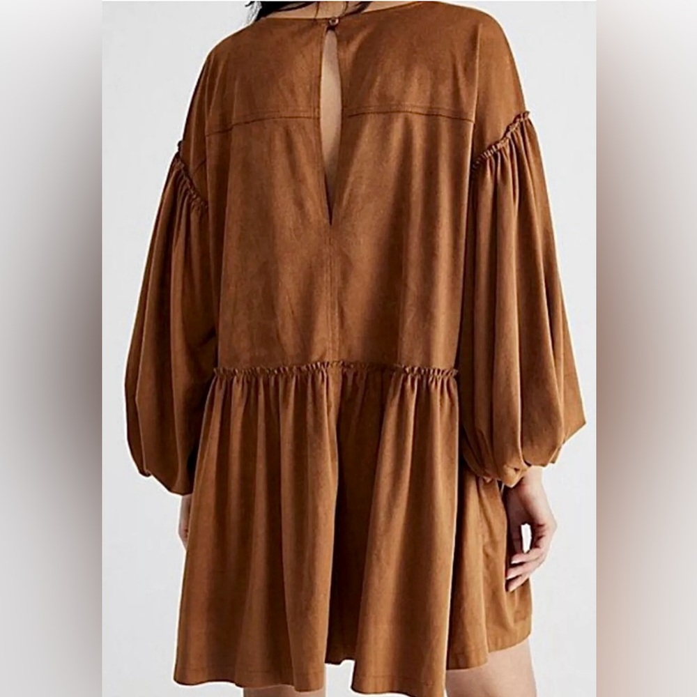 FREE PEOPLE Summer Love Faux Suede Dress - Picture 4 of 6